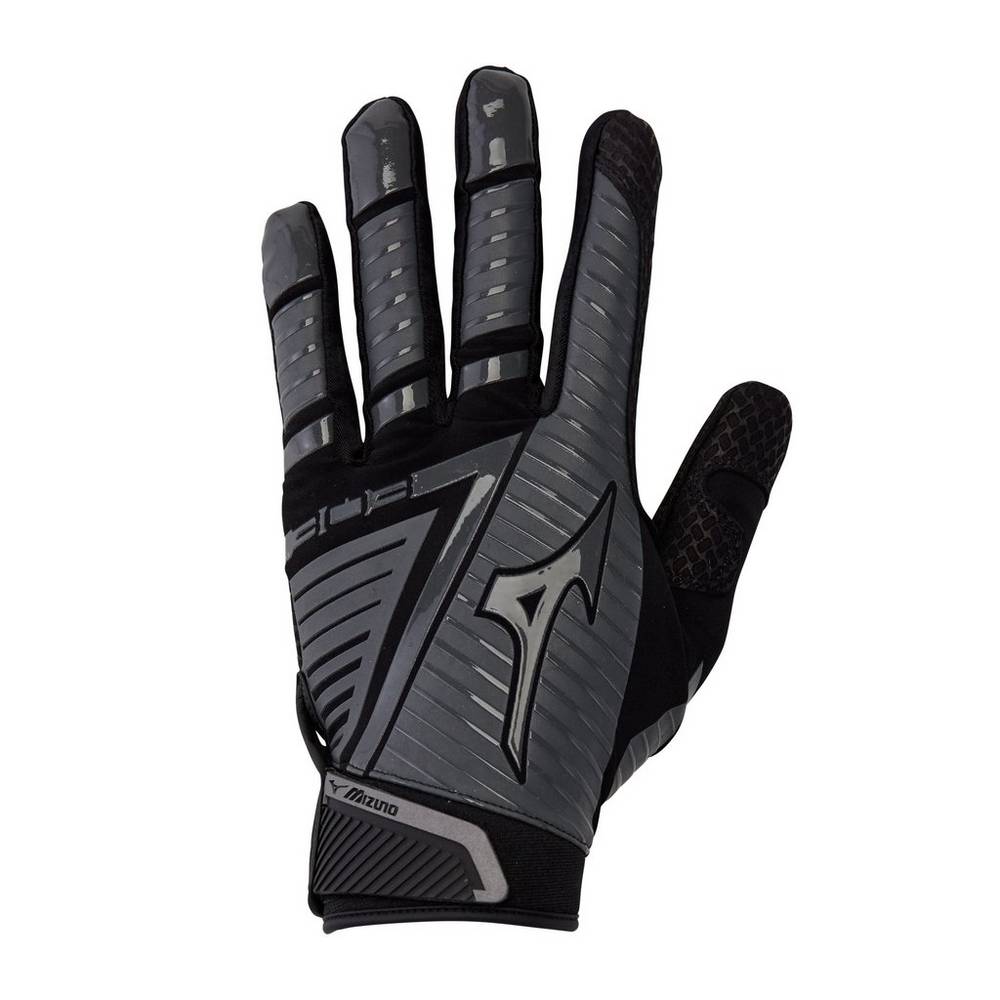 Guantes Mizuno B-130 Adult Baseball Batting Hombre Negras/Gris Ofertas IXMV-79154